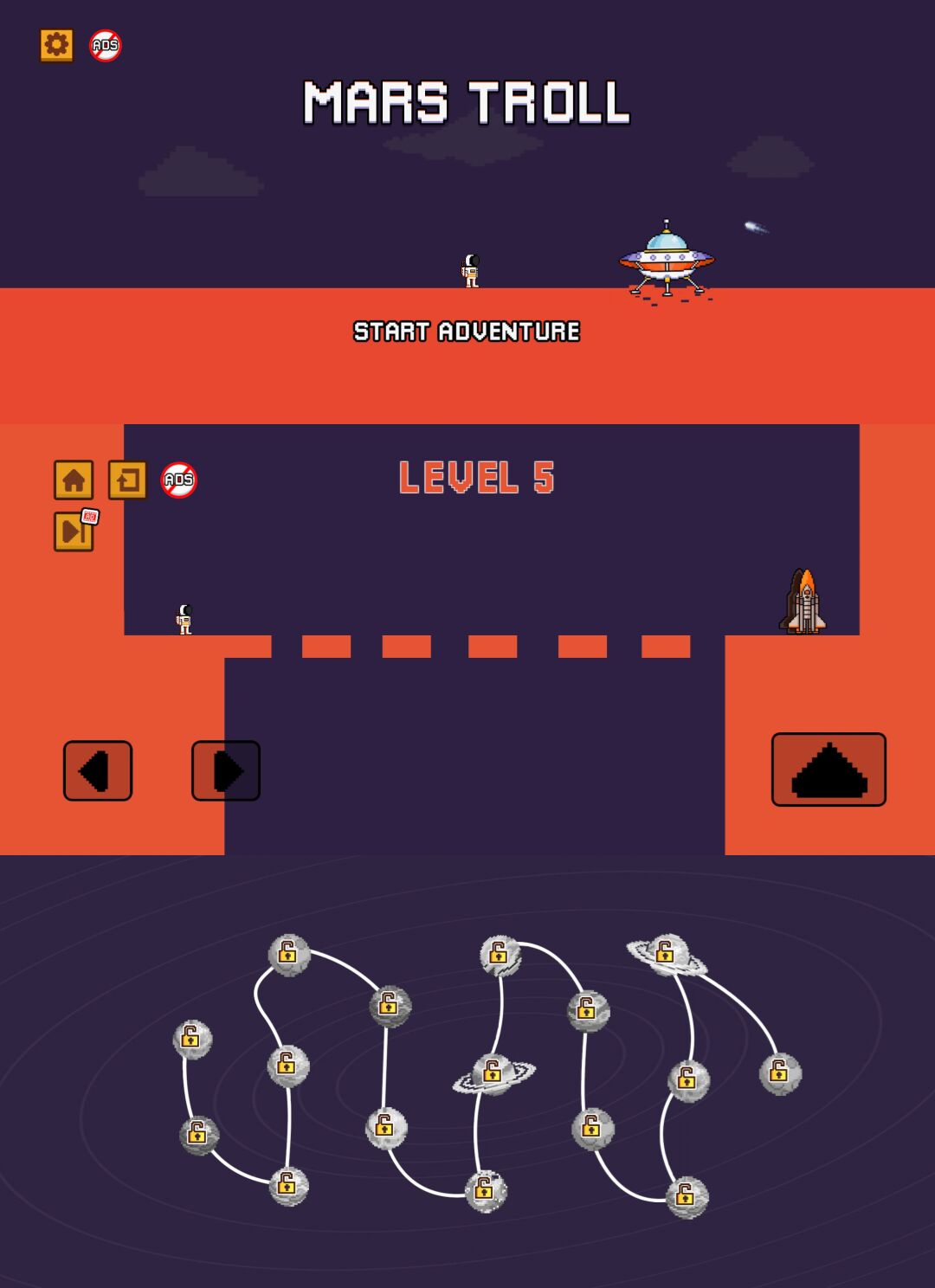 Android 星球恶搞：火星逃亡v1.2.6(解锁全部关卡) - 旧人软件阁-旧人软件阁